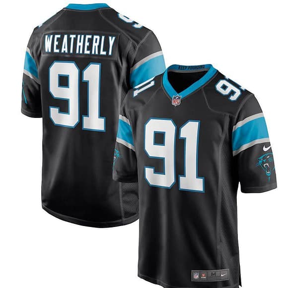 Men's Stephen Weatherly Black Player Limited Team Jersey