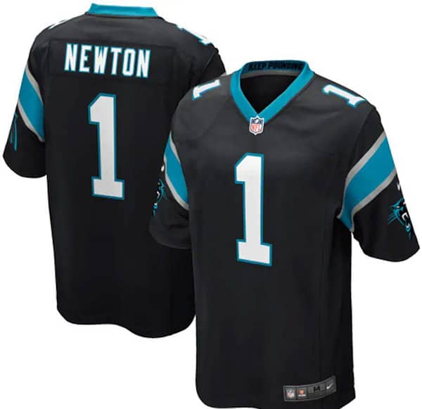 Youth Cam Newton Black Player Limited Team Jersey