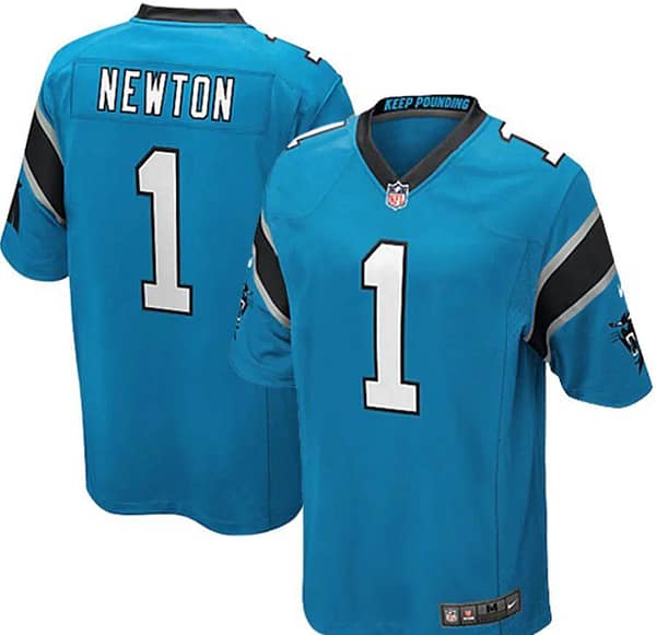Youth Cam Newton Panther Blue Alternate Player Limited Team Jersey