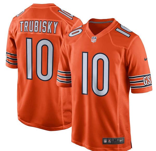 Youth Mitchell Trubisky Orange Alternate Player Limited Team Jersey