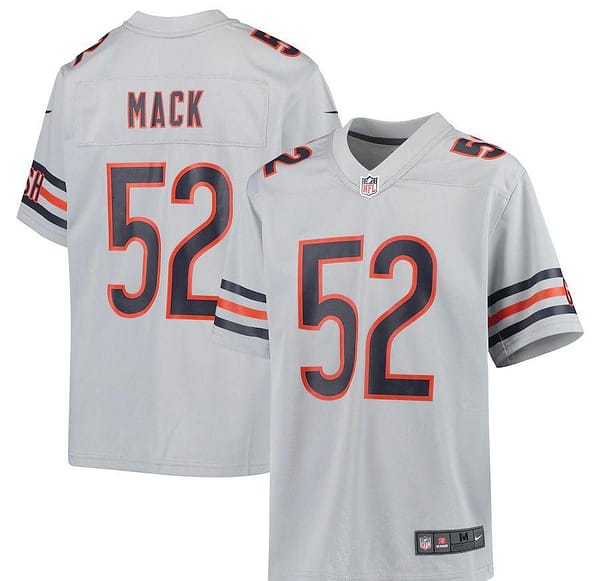 Youth Khalil Mack Silver Inverted Player Limited Team Jersey