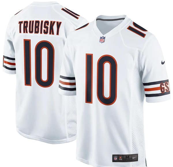 Youth Mitchell Trubisky White Player Limited Team Jersey