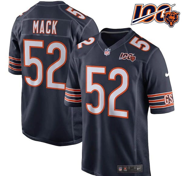 Youth Khalil Mack Navy 100th Season Player Limited Team Jersey