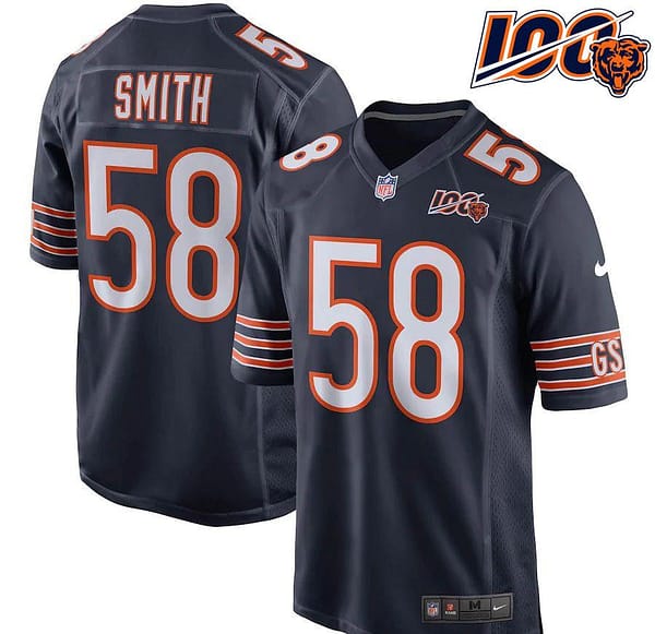 Youth Roquan Smith Navy 100th Season Player Limited Team Jersey