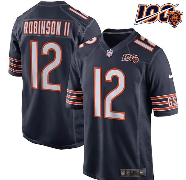 Youth Allen Robinson Navy 100th Season Player Limited Team Jersey
