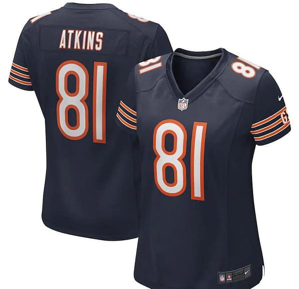 Women's Doug Atkins Navy Retired Player Limited Team Jersey