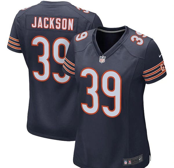 Women's Eddie Jackson Navy Player Limited Team Jersey