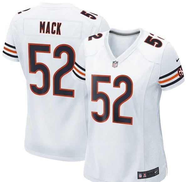 Women's Khalil Mack White Player Limited Team Jersey