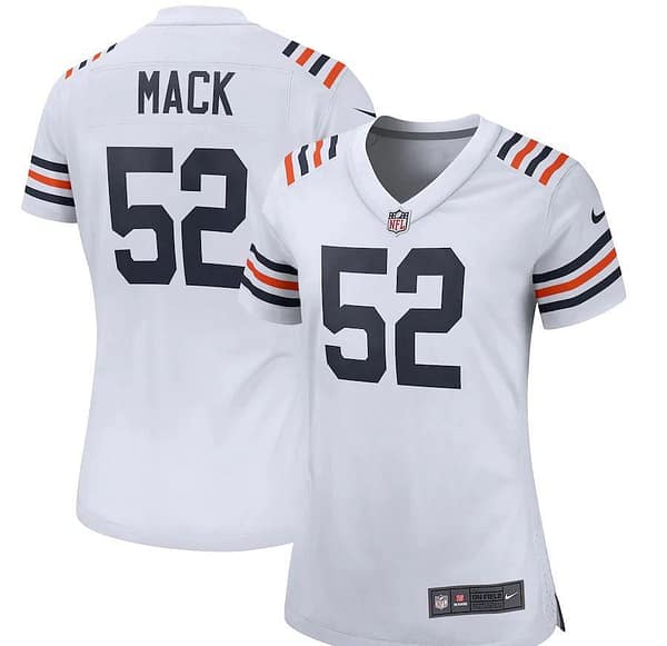 Women's Khalil Mack White 2019 Alternate Classic Player Limited Team Jersey