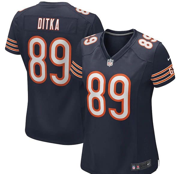 Women's Mike Ditka Navy Retired Player Limited Team Jersey