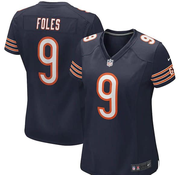 Women's Nick Foles Navy Player Limited Team Jersey