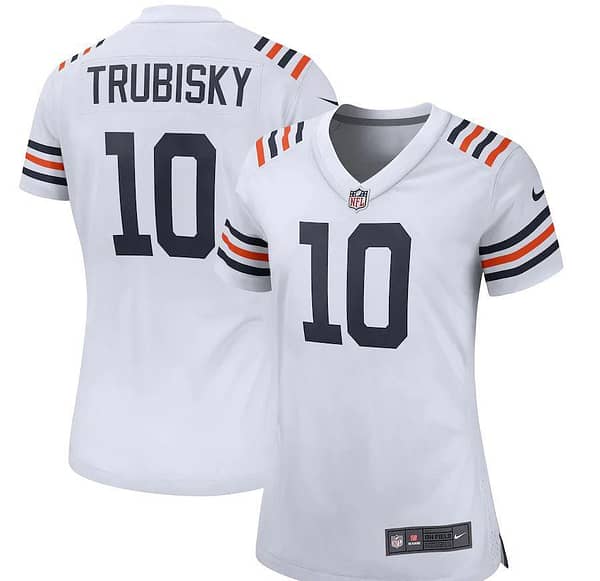 Women's Mitchell Trubisky White 2019 Alternate Classic Player Limited Team Jersey