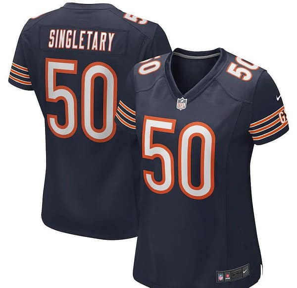 Women's Mike Singletary Navy Retired Player Limited Team Jersey
