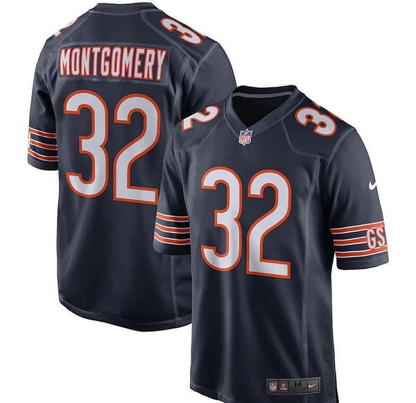 Men's David Montgomery Navy Player Limited Team Jersey
