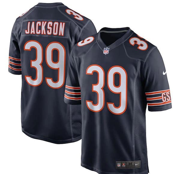Men's Eddie Jackson Navy Player Limited Team Jersey