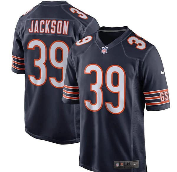Men's Eddie Jackson Navy Player Limited Team Jersey