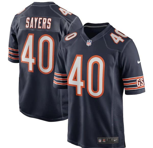 Men's Gale Sayers Navy Retired Player Limited Team Jersey