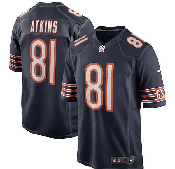 Men's Doug Atkins Navy Retired Player Limited Team Jersey