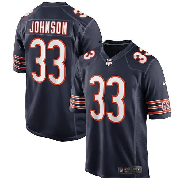 Men's Jaylon Johnson Navy Player Limited Team Jersey