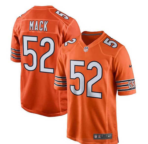 Men's Khalil Mack Orange Player Limited Team Jersey