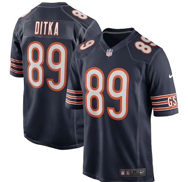 Men's Mike Ditka Navy Retired Player Limited Team Jersey