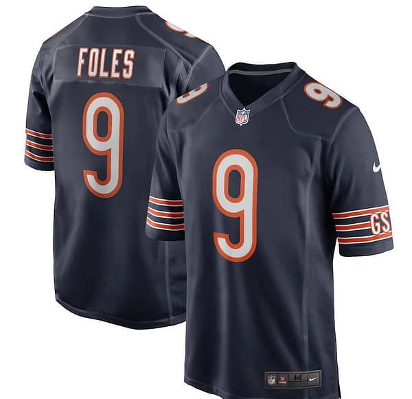Men's Nick Foles Navy Player Limited Team Jersey