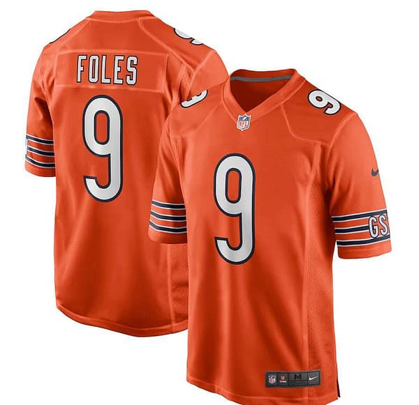 Men's Nick Foles Orange Player Limited Team Jersey