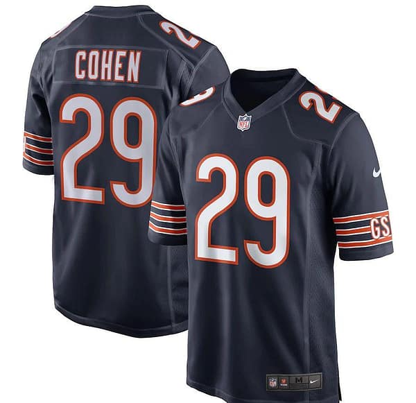 Men's Tarik Cohen Navy Player Limited Team Jersey