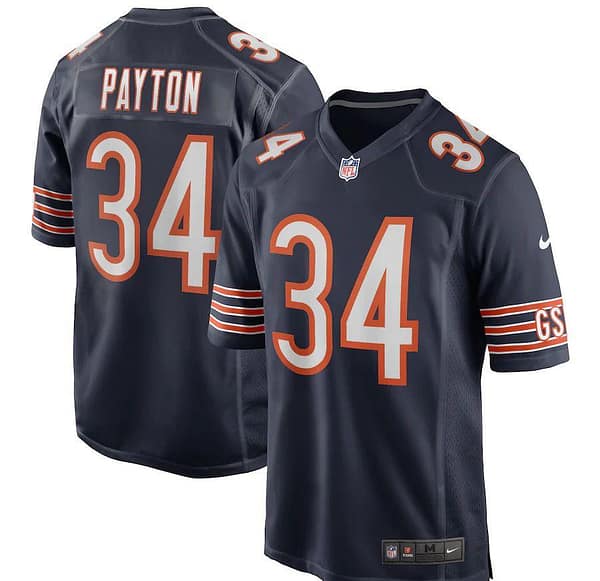 Men's Walter Payton Navy Retired Player Limited Team Jersey