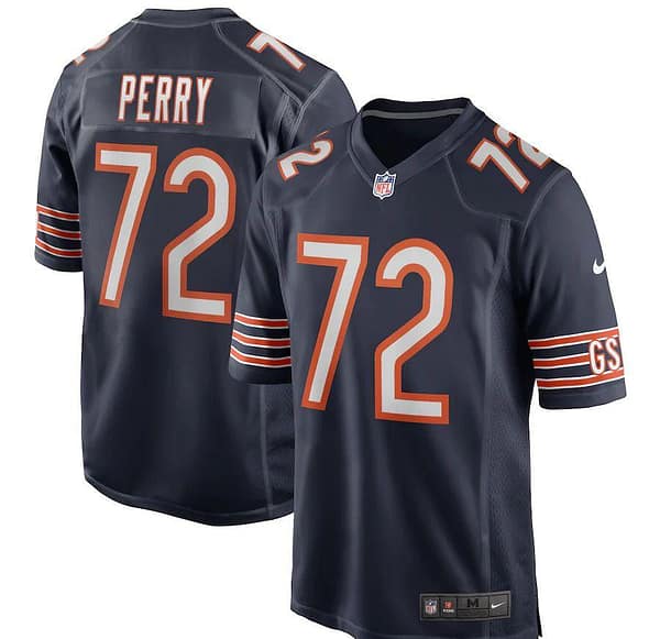 Men's William Perry Navy Retired Player Limited Team Jersey