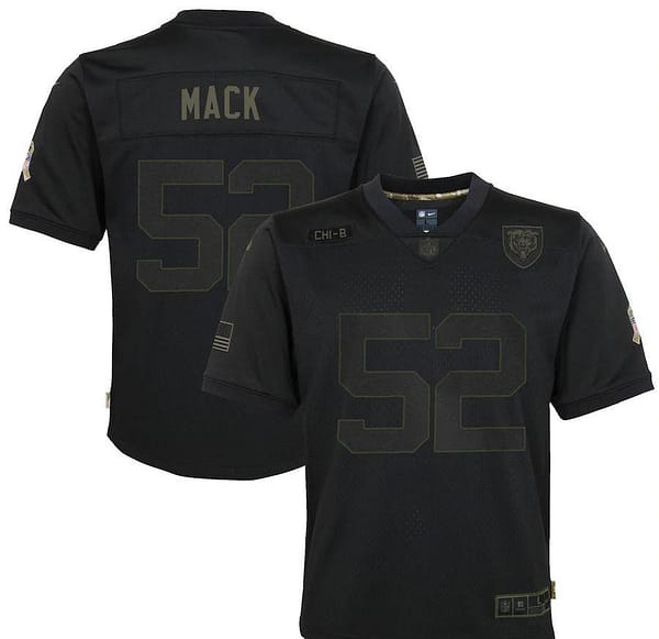 Youth Khalil Mack Black 2020 Salute to Service Player Limited Team Jersey
