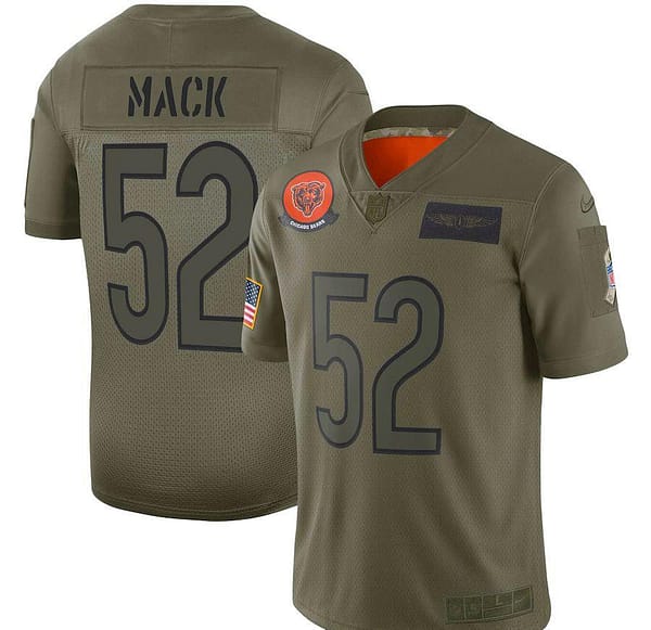 Youth Khalil Mack Olive 2019 Salute to Service Player Limited Team Jersey