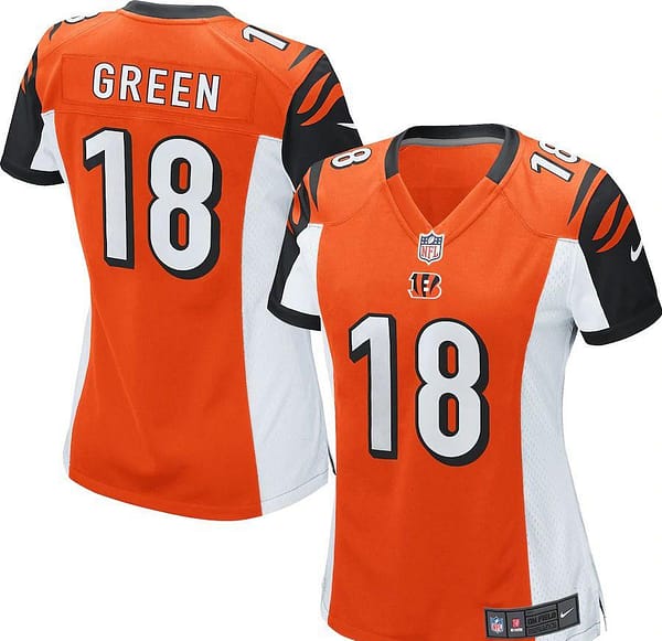 Women's AJ Green Orange Player Limited Team Jersey