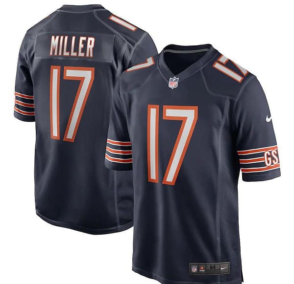 Men's Anthony Miller Navy Player Limited Team Jersey