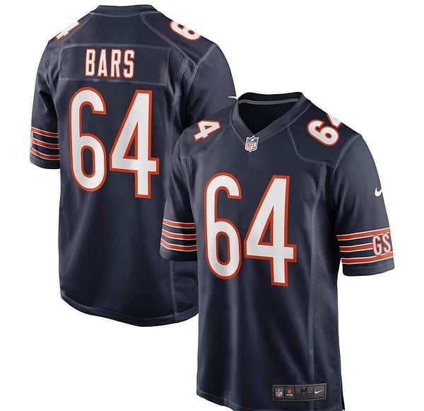 Men's Alex Bars Navy Player Limited Team Jersey