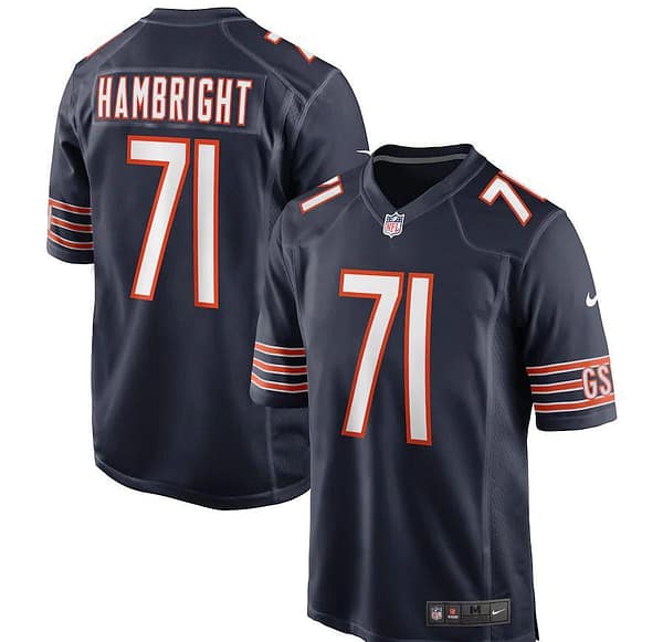 Men's Arlington Hambright Navy Player Limited Team Jersey