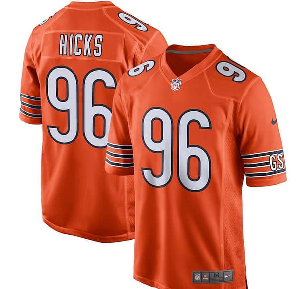 Men's Akiem Hicks Orange Player Limited Team Jersey