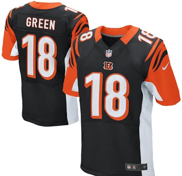 Men's AJ Green Black Player Elite Team Jersey