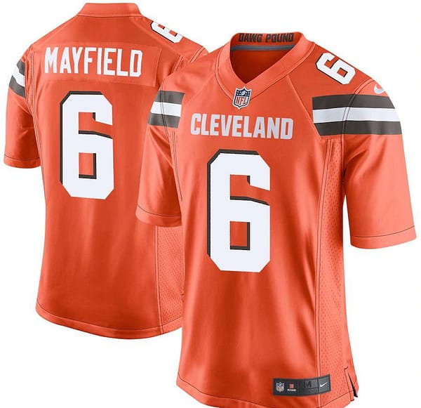 Youth Baker Mayfield Orange Player Limited Team Jersey