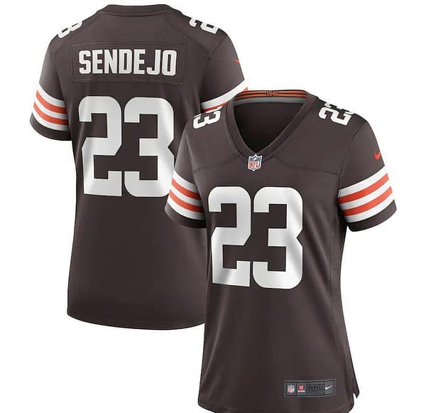 Women's Andrew Sendejo Brown Player Limited Team Jersey