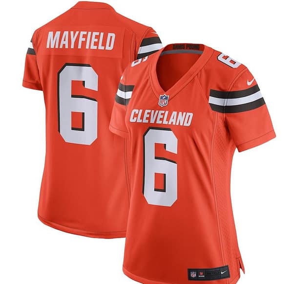 Women's Baker Mayfield Orange Player Limited Team Jersey