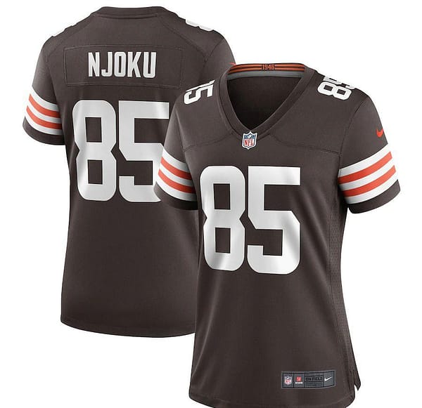 Women's David Njoku Brown Player Limited Team Jersey