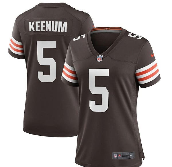 Women's Case Keenum Brown Player Limited Team Jersey