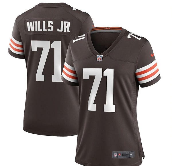 Women's Jedrick Wills Jr. Brown Player Limited Team Jersey