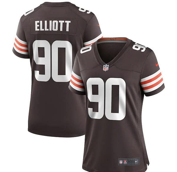 Women's Jordan Elliott Brown Player Limited Team Jersey