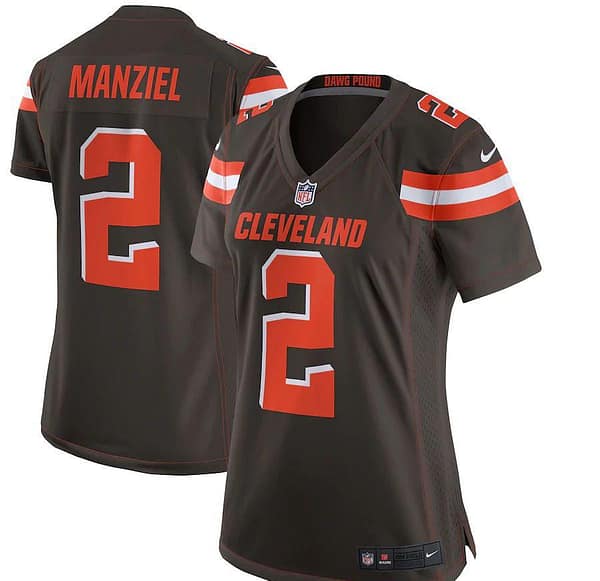Women's Johnny Manziel Brown Player Limited Team Jersey