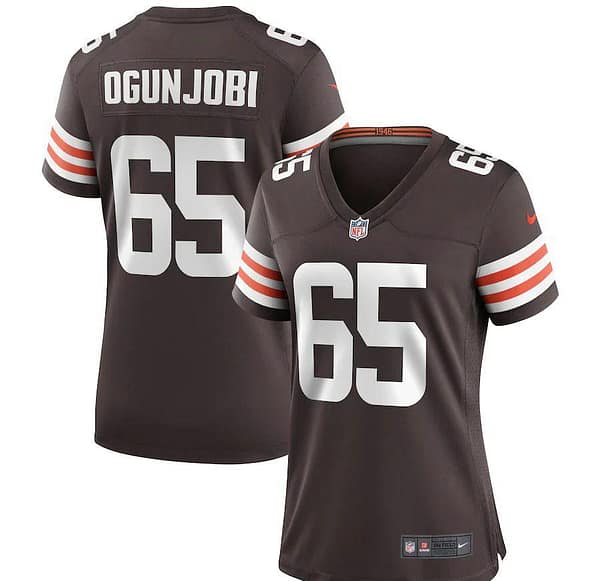 Women's Larry Ogunjobi Brown Player Limited Team Jersey