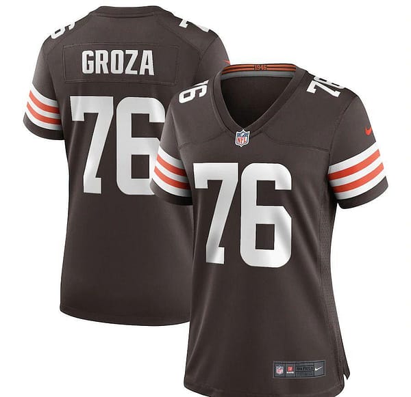 Women's Lou Groza Brown Retired Player Limited Team Jersey