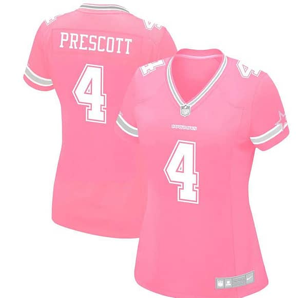 Women's Dak Prescott Pink Player Limited Team Jersey