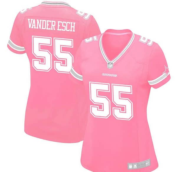 Women's Leighton Vander Esch Pink Player Limited Team Jersey